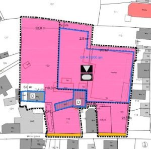 Planbild Bebauungsplan Halle Lützelsachsen an der Wintergasse