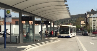 Bus am Zentralen Omnibusbahnhof (ZOB)