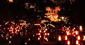 Illumination an der Kerwe im Schlosspark