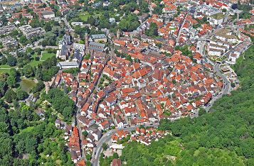 Luftaufnahme von Weinheim