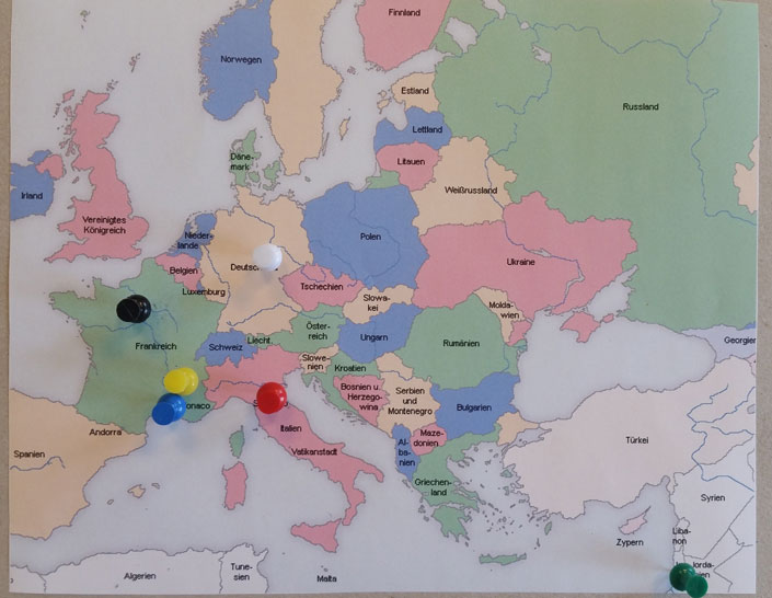 Landkarte Europa